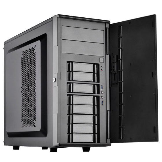 SilverStone CS380B ATX Storage Tower with 8 Hotswap Bays SST-CS380B Black