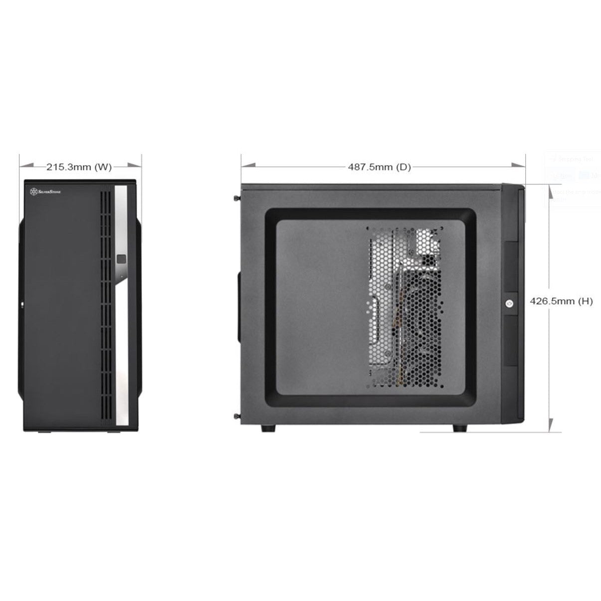 SilverStone CS380B ATX Storage Tower with 8 Hotswap Bays SST-CS380B Black