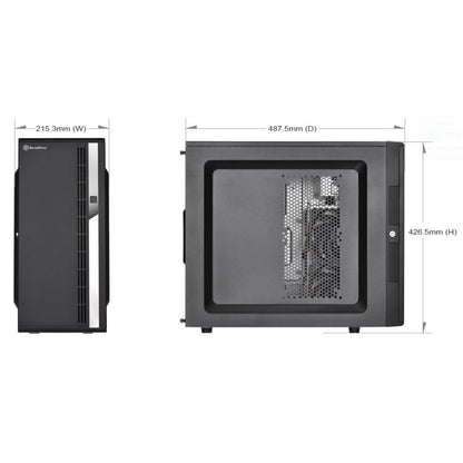 SilverStone CS380B ATX Storage Tower with 8 Hotswap Bays SST-CS380B Black