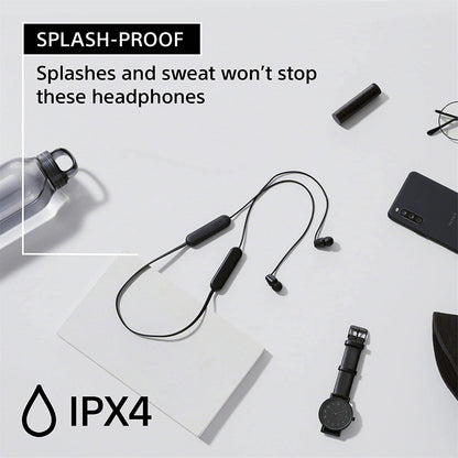 Sony WI-C100B Wireless In-Ear Headphones (Black)