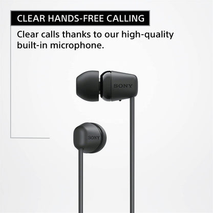 Sony WI-C100B Wireless In-Ear Headphones (Black)