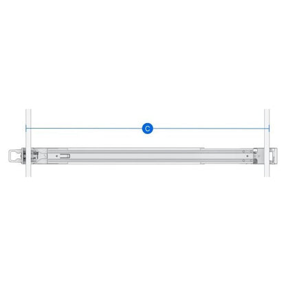 Synology 1U Rail Kit Sliding Rack Mounting RKS-01 for FlashStation FS2500