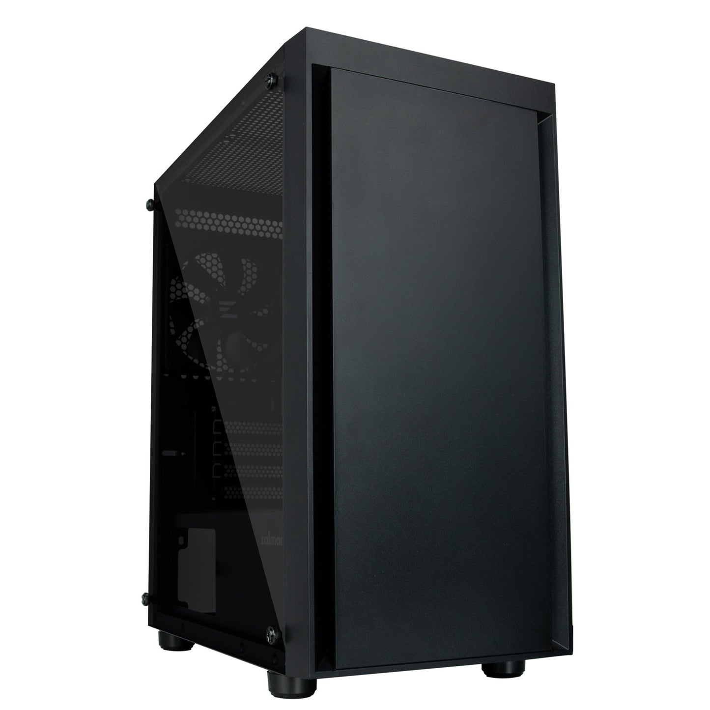 Zalman T3 Plus mATX Mini Tower PC Case with Tempered Glass Side Panel (Black)