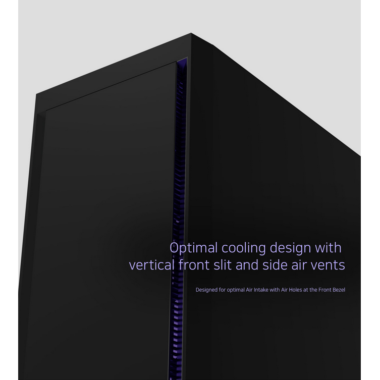Zalman T3 Plus mATX Mini Tower PC Case with Tempered Glass Side Panel (Black)