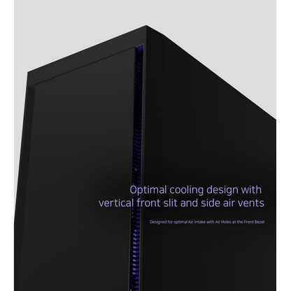 Zalman T3 Plus mATX Mini Tower PC Case with Tempered Glass Side Panel (Black)