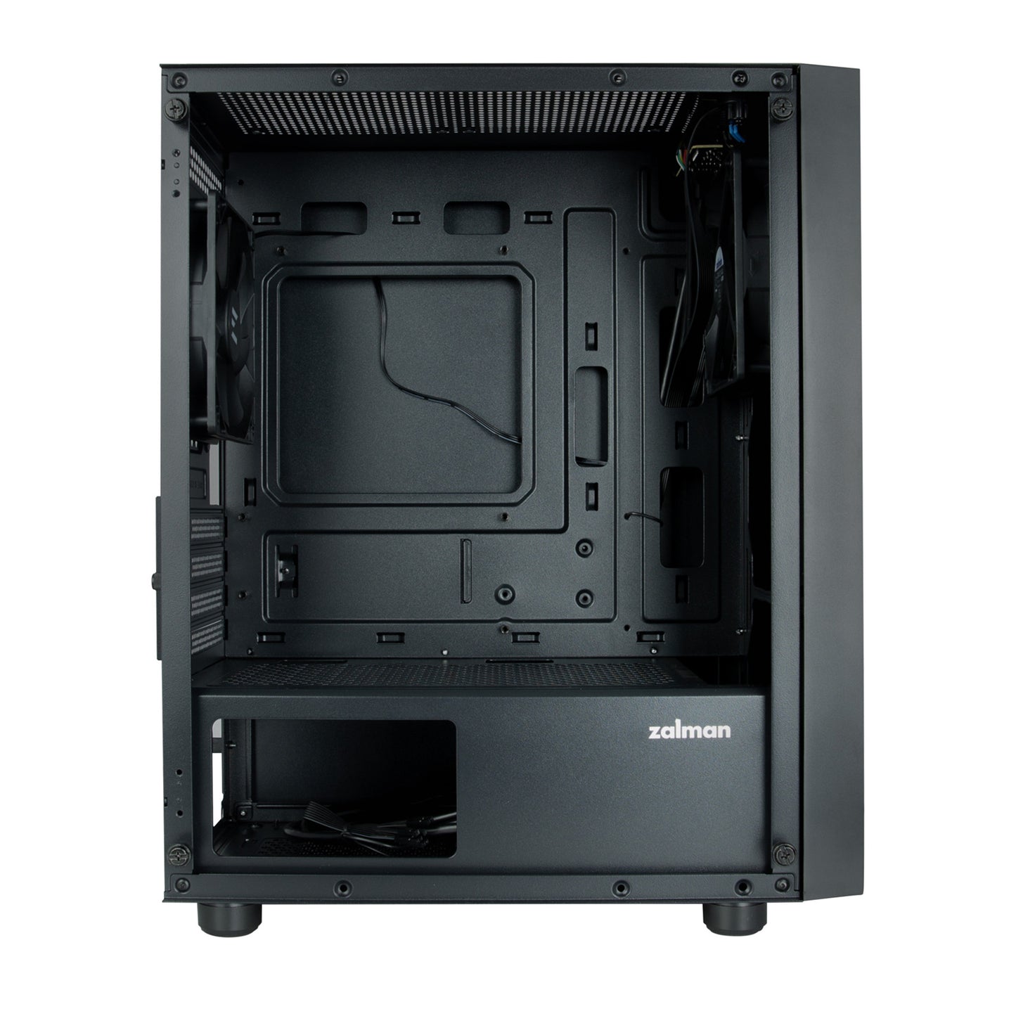 Zalman T3 Plus mATX Mini Tower PC Case with Tempered Glass Side Panel (Black)
