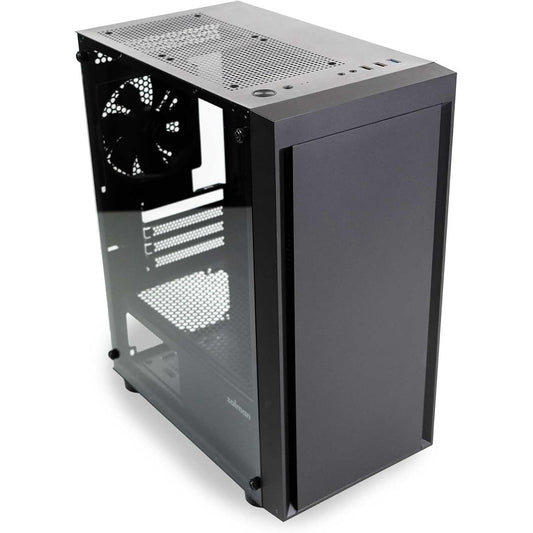 Zalman T3 Plus mATX Mini Tower PC Case with Tempered Glass Side Panel (Black)