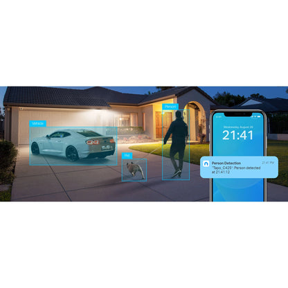TP-Link Tapo C425 2K+/4MP Outdoor Wi-Fi Home Security Camera with Spotlights (4 Pack)