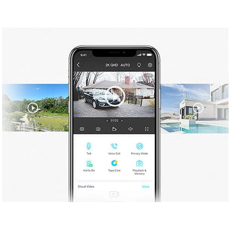 TP-Link Tapo C425 2K+/4MP Outdoor Wi-Fi Home Security Camera with Spotlights (4 Pack)
