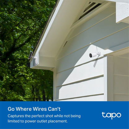 TP-Link Tapo C425 2K+/4MP Outdoor Wi-Fi Home Security Camera with Spotlights & Solar Kit