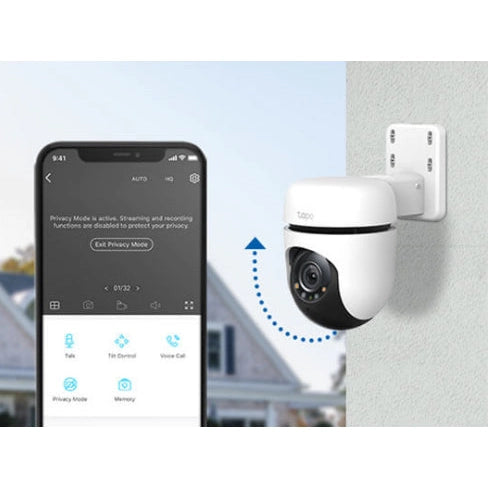 TP-Link Tapo C510W 2K/3MP Pan/Tilt Wi-Fi Outdoor Home Security Camera