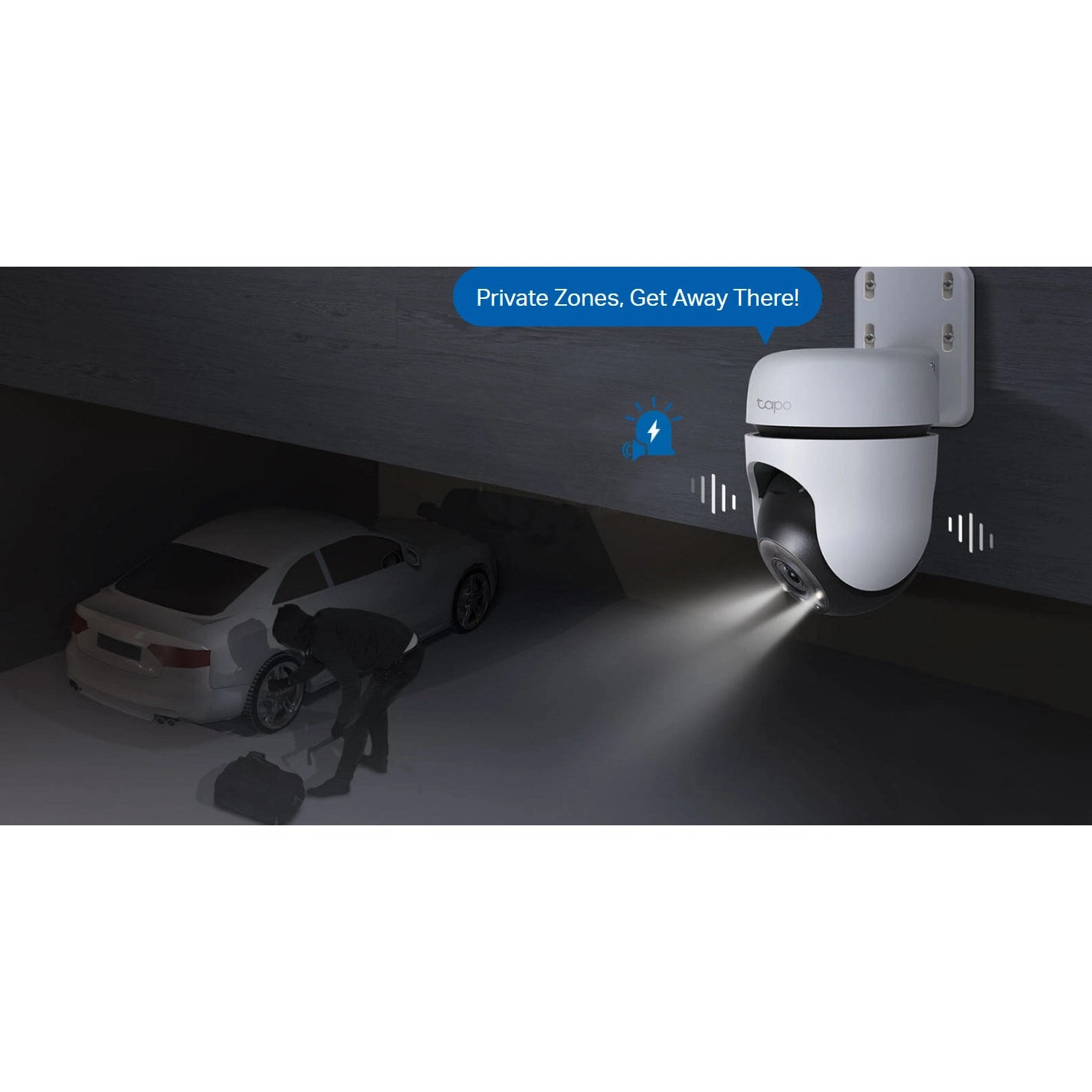 TP-Link Tapo C510W 2K/3MP Pan/Tilt Wi-Fi Outdoor Home Security Camera