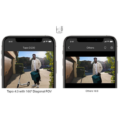 TP-Link Tapo D230S1 Outdoor Wire-Free Battery Video Doorbell with Chime