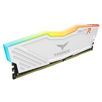 TeamGroup T-Force Delta RGB 16GB DDR4 Memory Module Desktop RAM Kit (White)