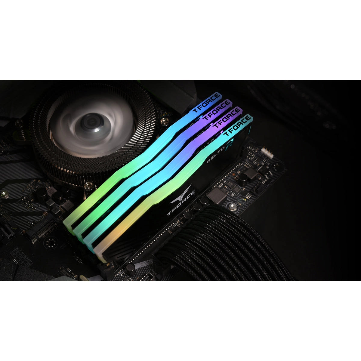 TeamGroup T-Force Delta RGB 16GB DDR4 Memory Module Desktop RAM Kit (White)