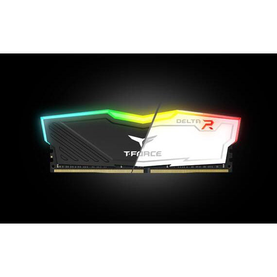 TeamGroup T-Force Delta RGB 16GB DDR4 Memory Module Desktop RAM Kit (White)
