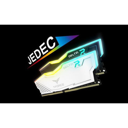 TeamGroup T-Force Delta RGB 16GB DDR4 Memory Module Desktop RAM Kit (White)