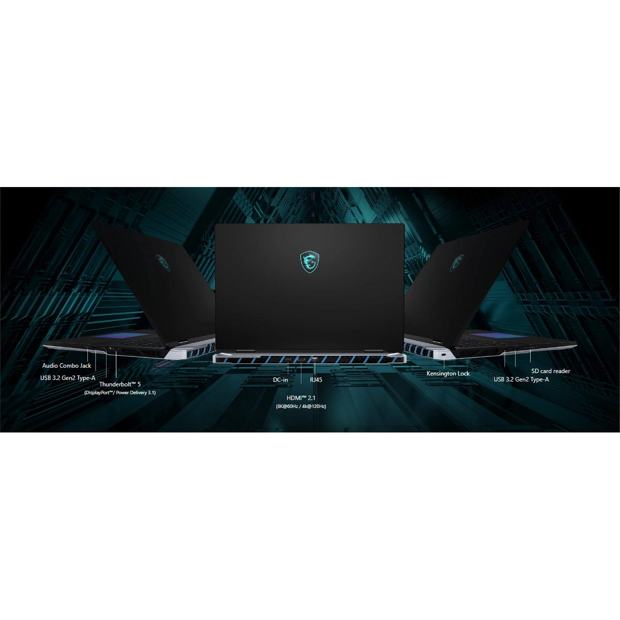MSI Titan 18 HX AI 18" | UHD+ 3840x2400 | Mini LED | 120Hz IPS | Nvidia Geforce RTX 5080 | Gaming Laptop