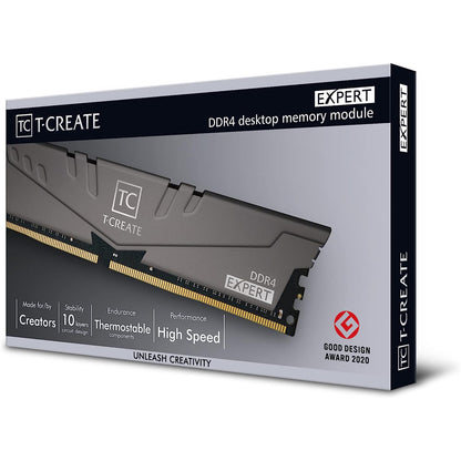 Team T-Create Expert OC10L 32GB (2x16GB) 3200Mhz DDR4 CL16 - Desktop RAM Kit - Memory Module