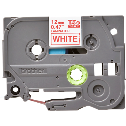 Brother TZe-232 12mm x 8m Red on White Tape