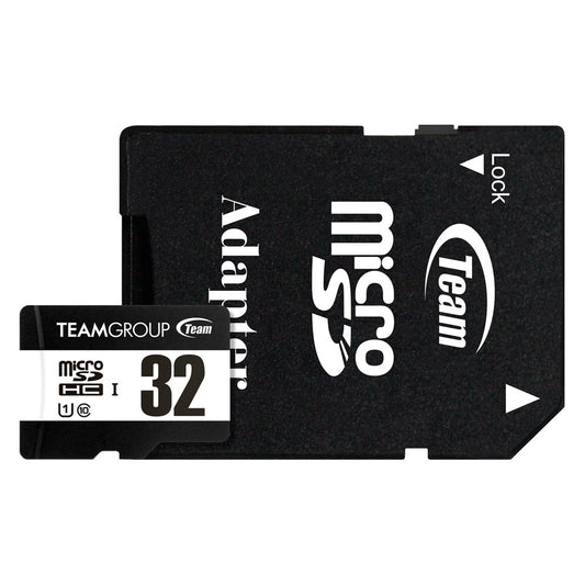 TeamGroup Team Micro SDHC 32GB UHS-I U1 C10 Class 10 Memory Card Black-White