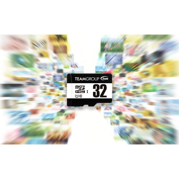 TeamGroup Team Micro SDHC 32GB UHS-I U1 C10 Class 10 Memory Card Black-White