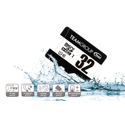 TeamGroup Team Micro SDHC 32GB UHS-I U1 C10 Class 10 Memory Card Black-White