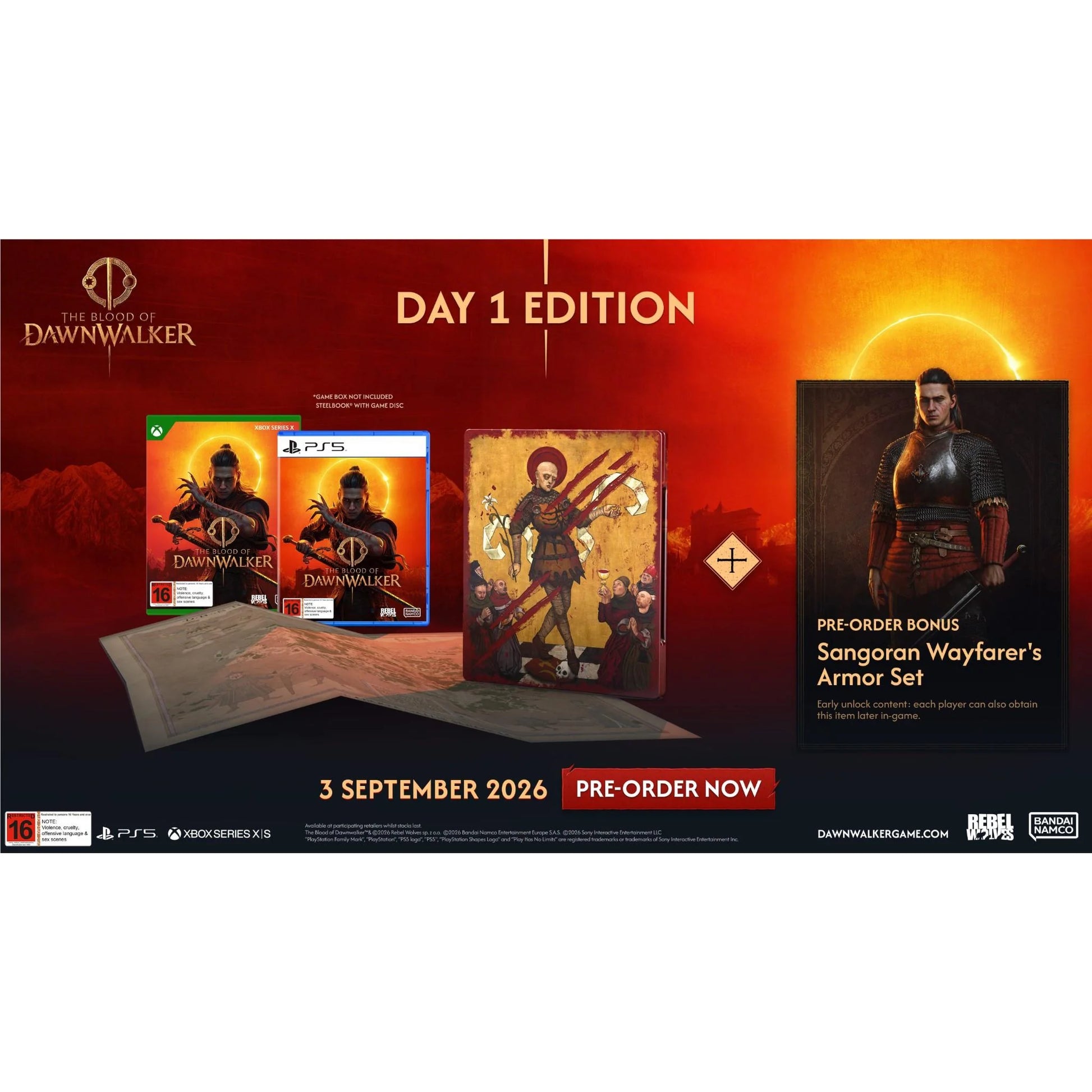 The Blood of Dawnwalker Day One Edition Sony Playstation 5 - PS5 Dark Fantasy Action RPG