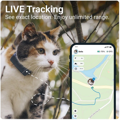 Tractive Cat Mini GPS Tracker Midnight Blue | Subscription Required