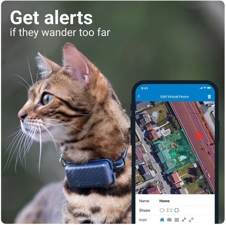 Tractive Cat Mini GPS Tracker Midnight Blue | Subscription Required