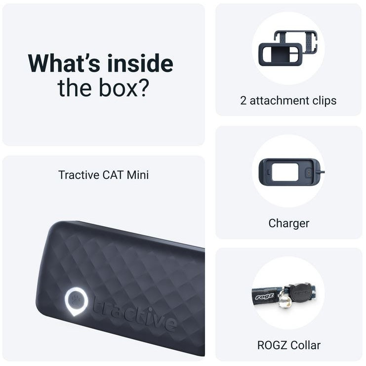 Tractive Cat Mini GPS Tracker Midnight Blue | Subscription Required