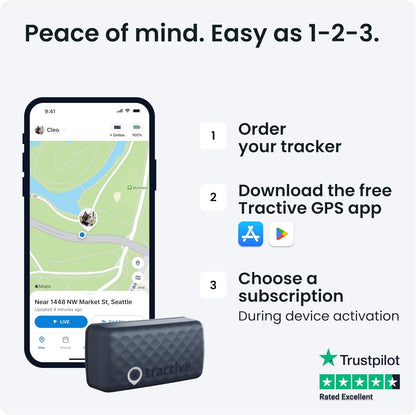 Tractive Cat Mini GPS Tracker Midnight Blue | Subscription Required