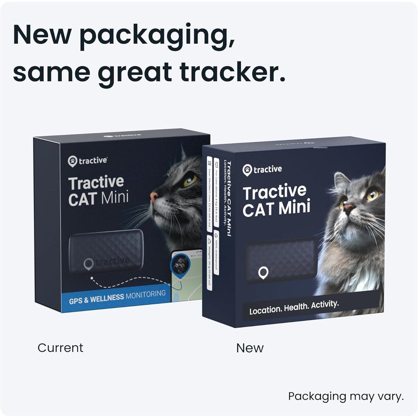 Tractive Cat Mini GPS Tracker Midnight Blue | Subscription Required