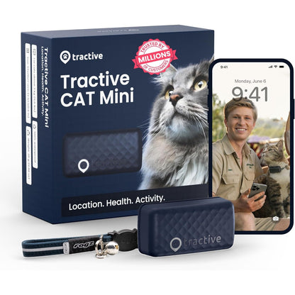 Tractive Cat Mini GPS Tracker Midnight Blue | Subscription Required