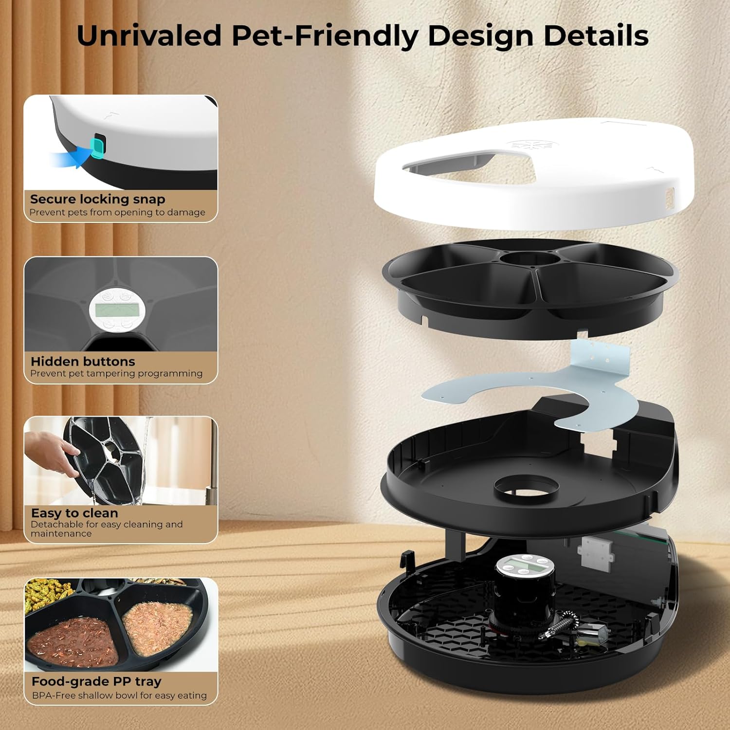 UB Pet by Pettecc Smart Refrigerated Feeder F10 for Cats & Dogs UBF10