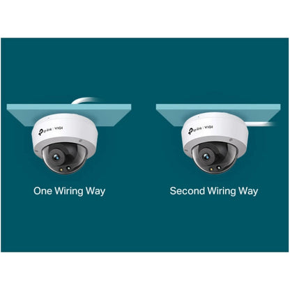 TP-Link VIGI C250 3K/5MP Outdoor Dome POE IP Camera Full Colour 4mm Lens