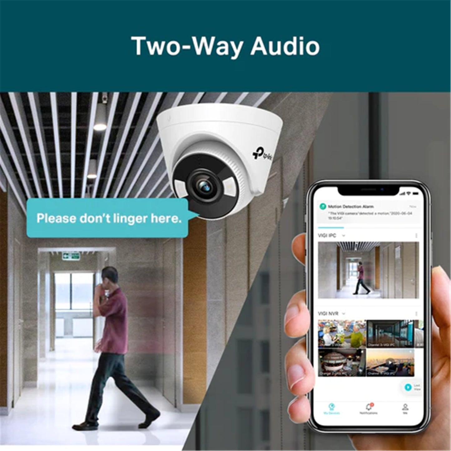 TP-Link VIGI C450 5MP Full-Colour Turret Network Camera (2.8mm Lens)