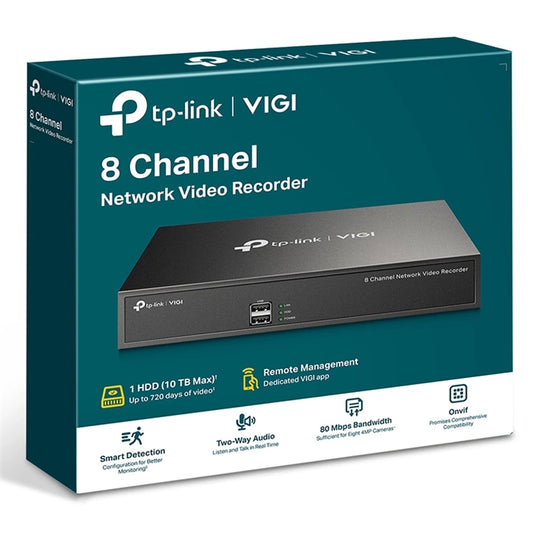 TP-Link VIGI NVR1008H 8 Channel Network Video Recorder 4K
