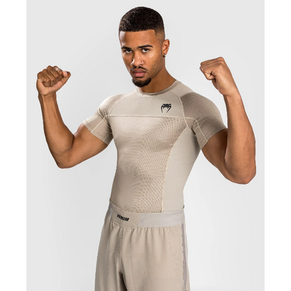 Venum G-Fit Air Rashguards Short Sleeve - Sand