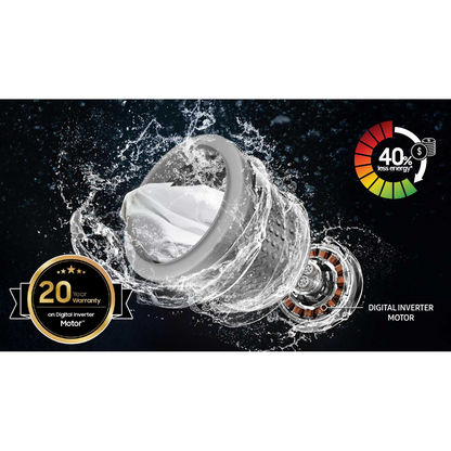 Samsung 12kg Laundry Top-Load Washer Washing Machine with BubbleStorm (WA12A8376GV/SA)