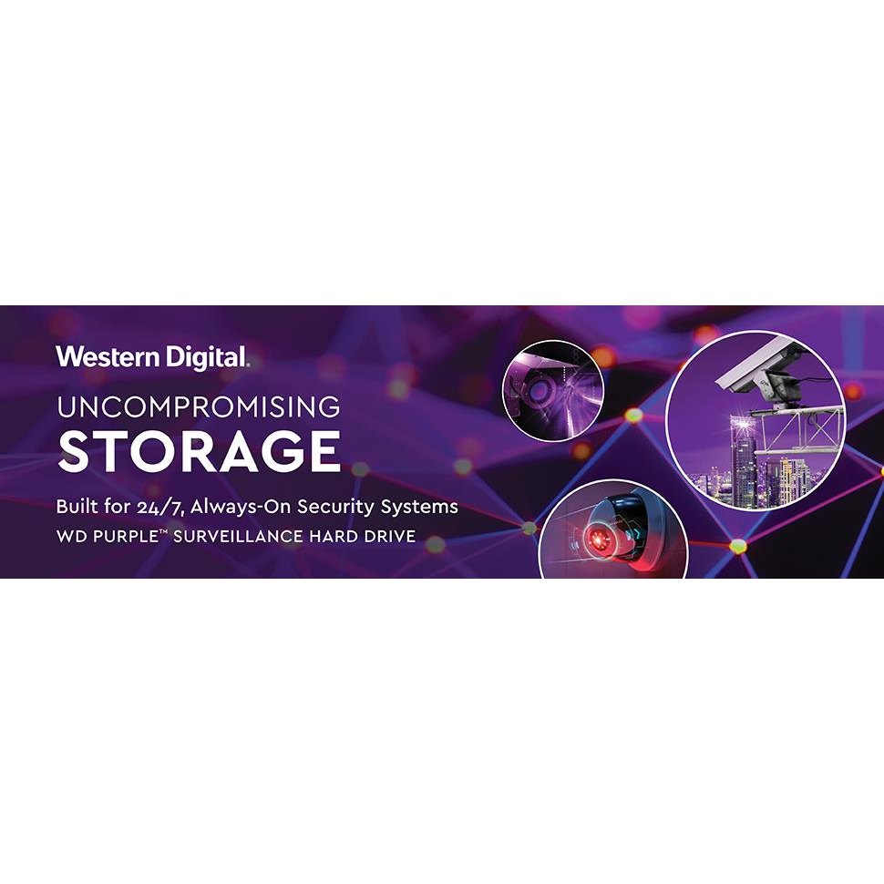 WD Purple 1TB SATA 3.5" 64MB Surveillance HDD 3 Years Warranty