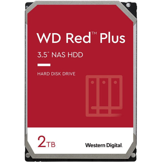 WD Red Plus 2TB SATA 3.5" Intellipower 64MB 5400RPM NAS HDD (3 Years Warranty)
