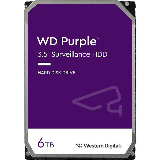 WD Purple 6TB Surveillance HDD 3.5" SATA 256MB Cache (3 Years Warranty)
