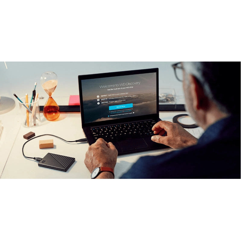 Western Digital WD My Passport 2TB USB 3.0 Portable External HDD Blue