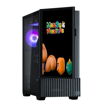 Zalman Z10 DS Black ATX Mid Tower Case 1x120mm ARGB with LCD Screen