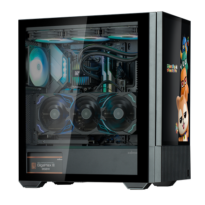 Zalman Z10 DS Black ATX Mid Tower Case 1x120mm ARGB with LCD Screen