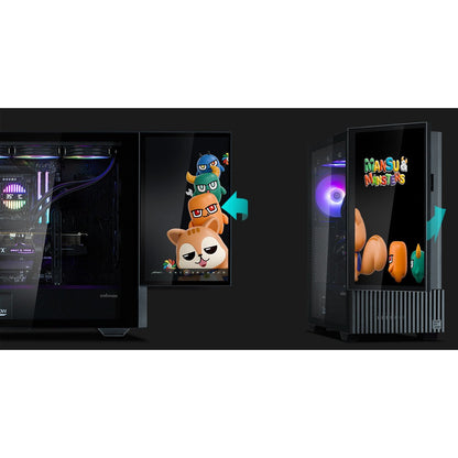 Zalman Z10 DS Black ATX Mid Tower Case 1x120mm ARGB with LCD Screen
