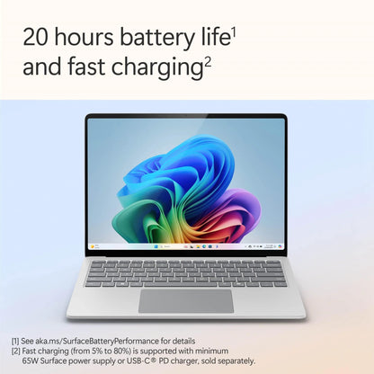 Microsoft Surface 13.8" Touch (7th Edition) for Business | Qualcomm Adreno GPU | Copilot+ PC | Laptop (Platinum)