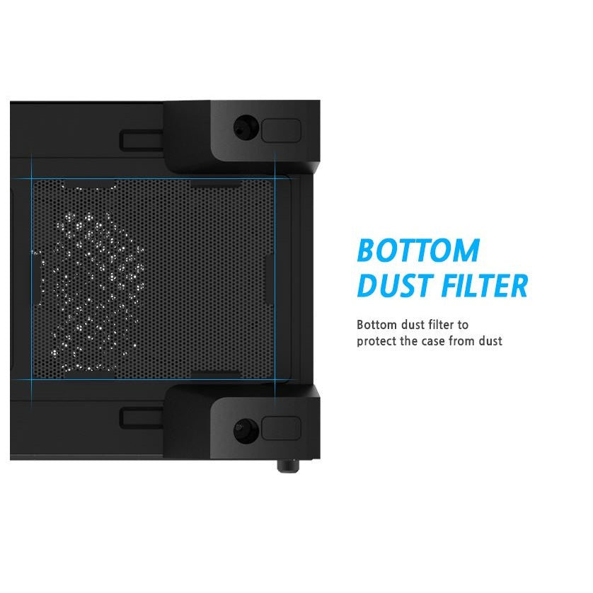 Zalman S2 ATX Mid-Tower PC Case with Acrylic Side Panel Window Black