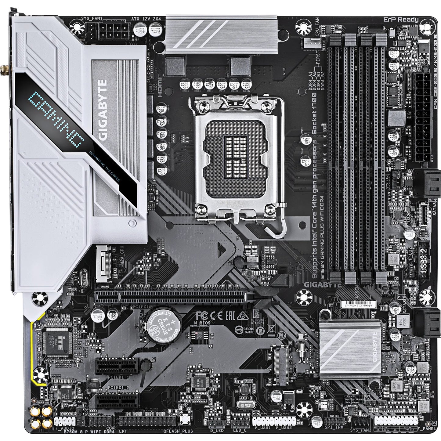 Gigabyte B760M Gaming Plus WIFI DDR4 Intel Socket LGA1700 mATX Motherboard